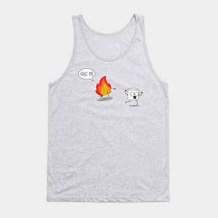 Marshmallow and Fire Tank Top